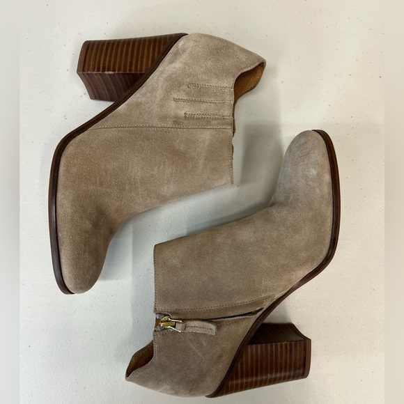Sarto Franco Sarto Frannie Tan Suede Boots Size 8 - Picture 3 of 12